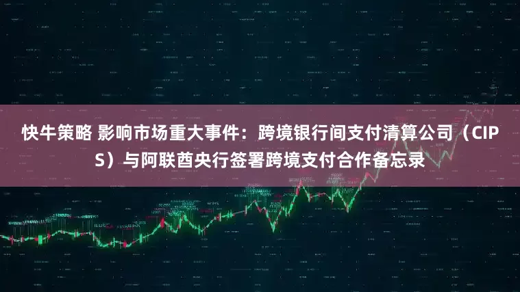 快牛策略 影响市场重大事件：跨境银行间支付清算公司（CIPS）与阿联酋央行签署跨境支付合作备忘录